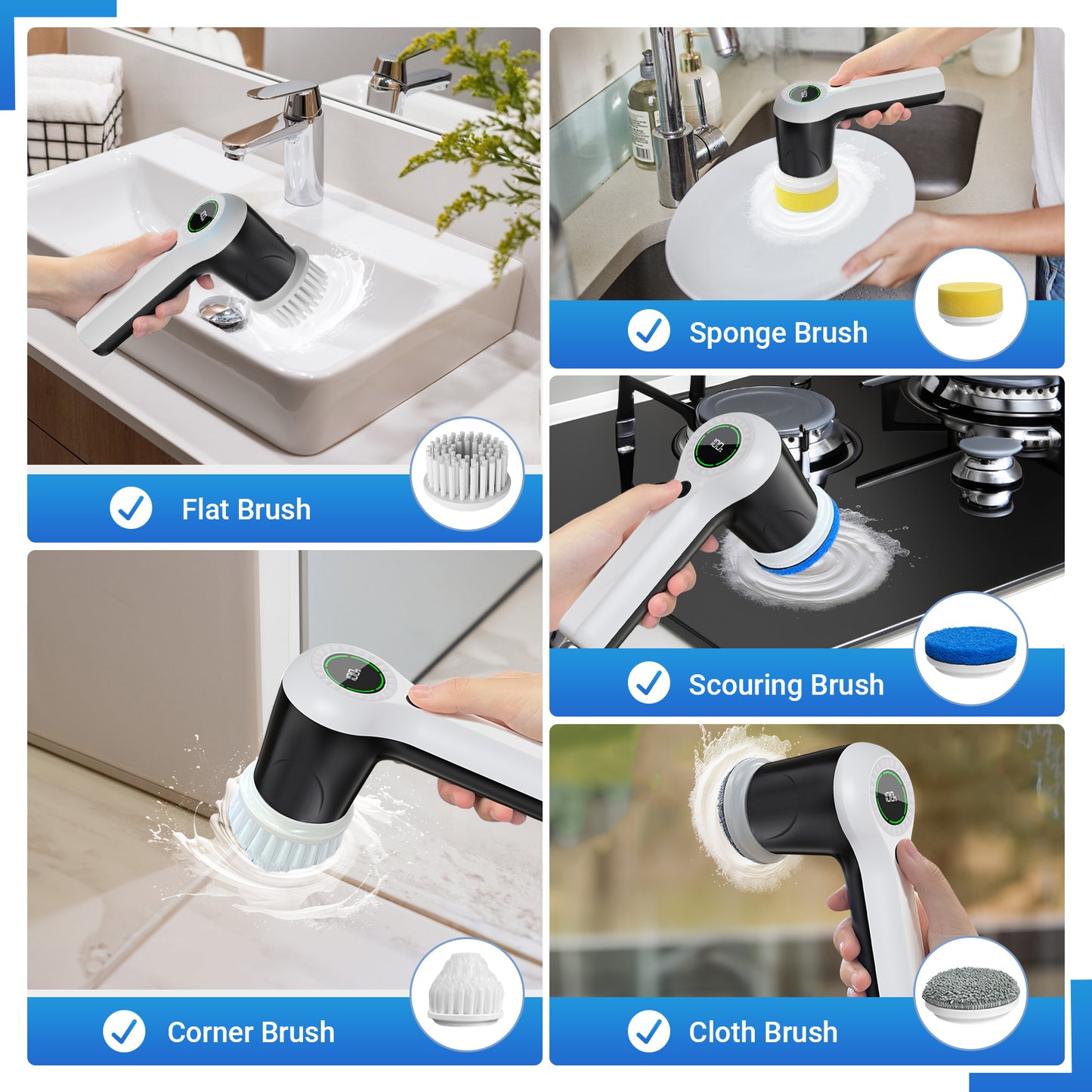 PUFTEM Electric Spin Scrubber