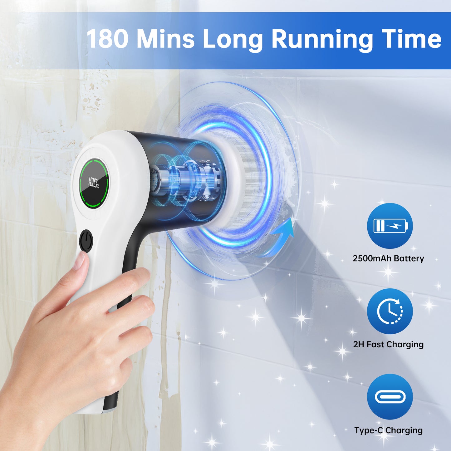 PUFTEM Electric Spin Scrubber