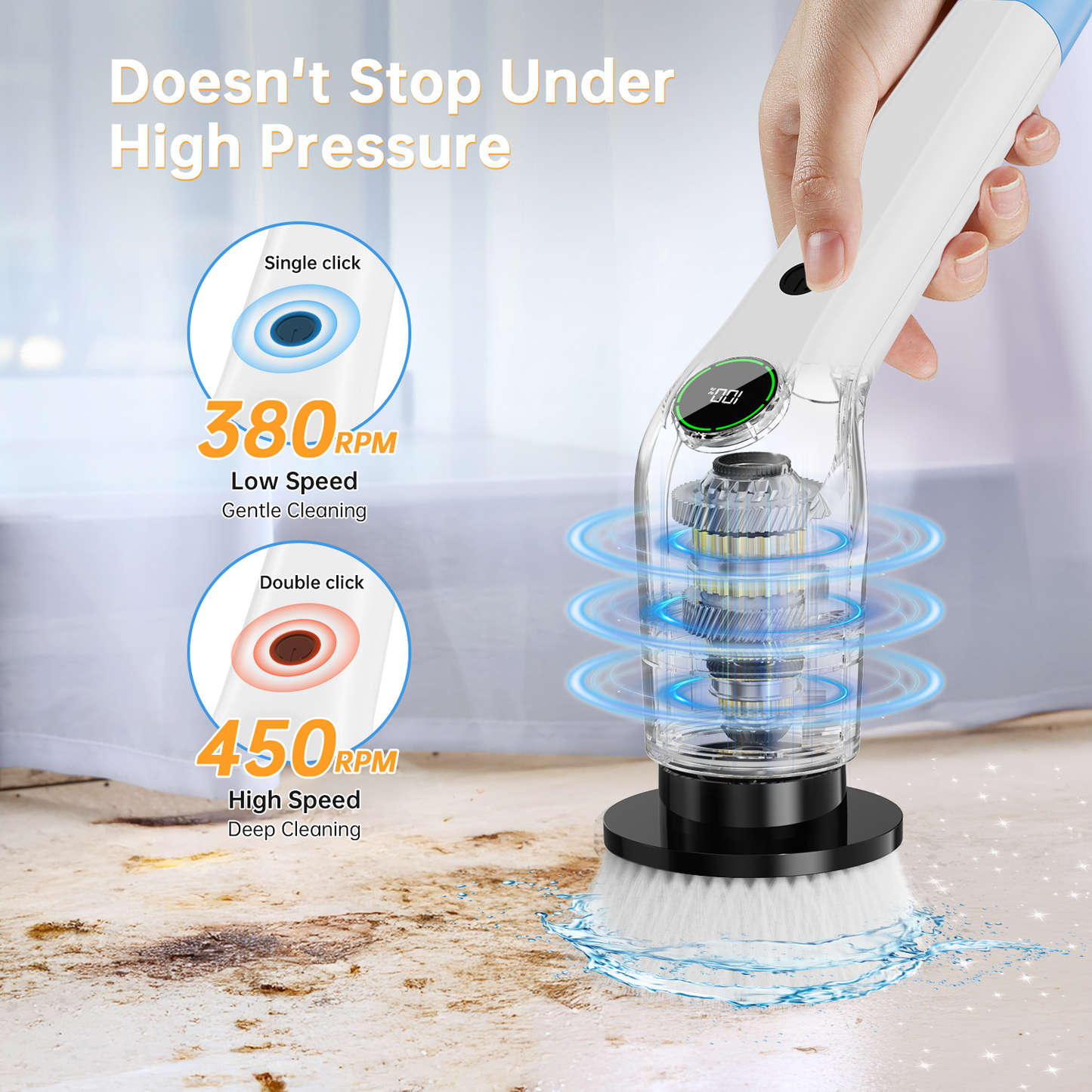 PUFTEM Electric Spin Scrubber