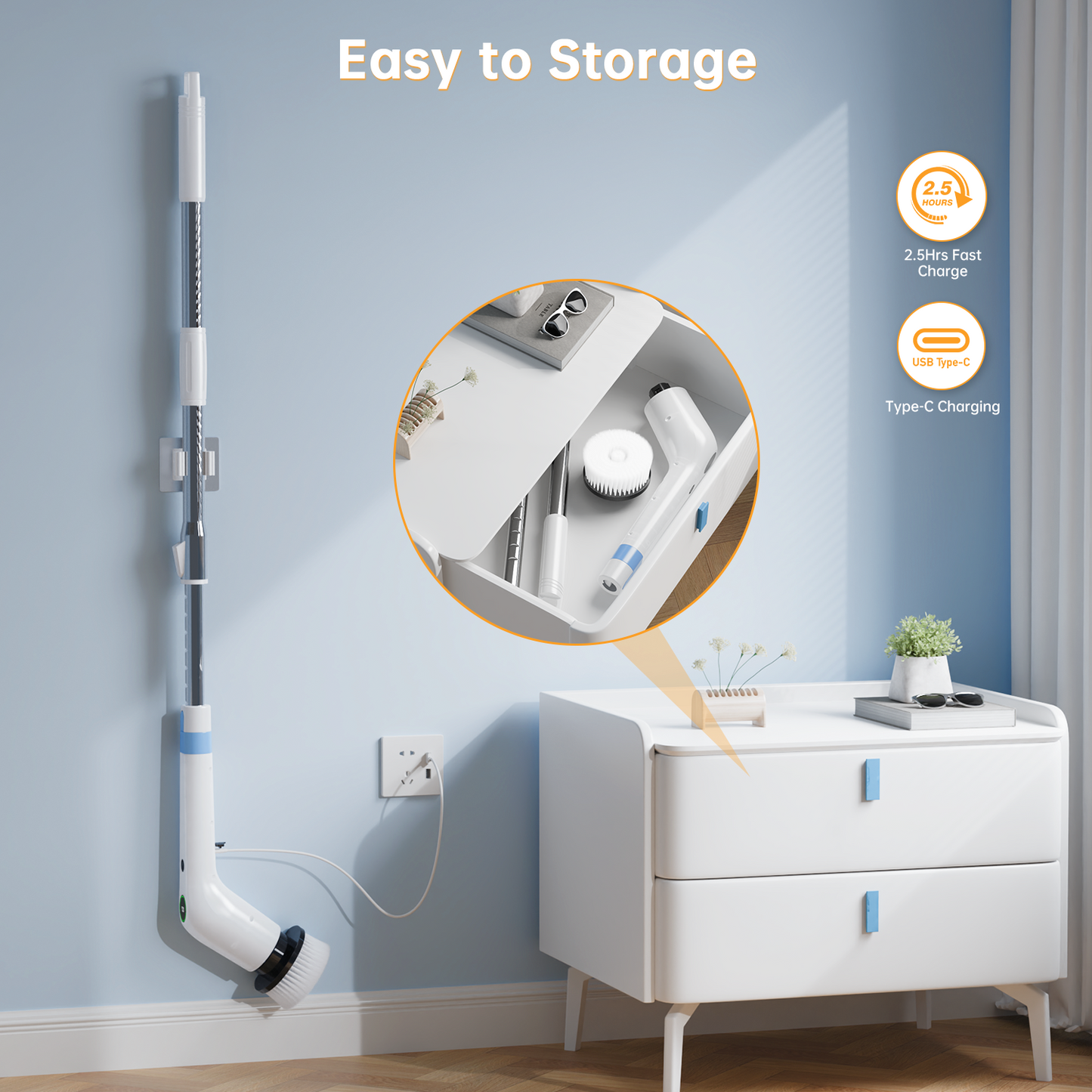 PUFTEM Electric Spin Scrubber